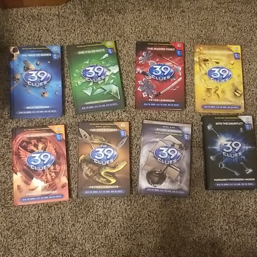 The 39 clues scholastic books lot of 9